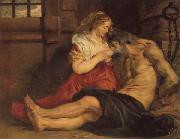 Peter Paul Rubens A Roman Woman's Love for Her Father oil painting picture wholesale